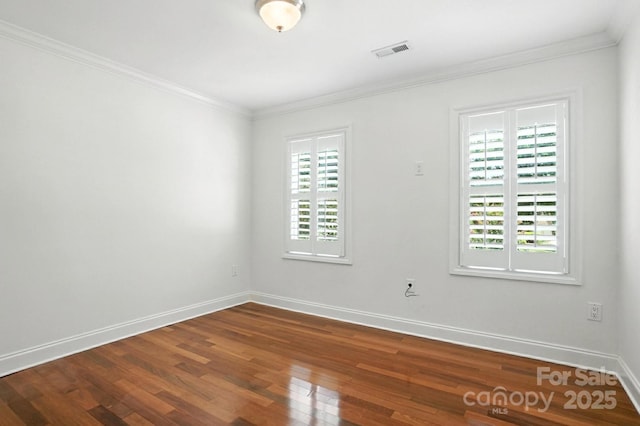 4825 Deanscroft Dr, Charlotte, NC 28226 - empty room featuring healthy amount of natural light, wood finished floors, and crown molding