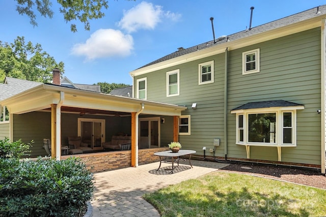 4825 Deanscroft Dr, Charlotte, NC 28226 - back of house featuring a patio area