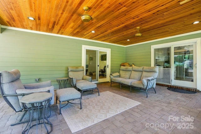 4825 Deanscroft Dr, Charlotte, NC 28226 - view of patio featuring an outdoor hangout area
