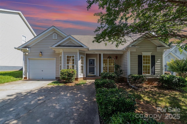 168 Devon Forest Dr, Mooresville, NC 28115 - ranch-style home with concrete driveway and a garage