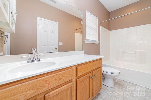 168 Devon Forest Dr, Mooresville, NC 28115 - bathroom featuring  shower combination, vanity, and tile patterned floors