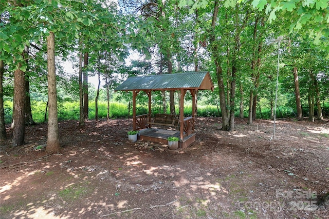 5890 Alley Rd, Catawba, NC 28609 - view of yard with a gazebo