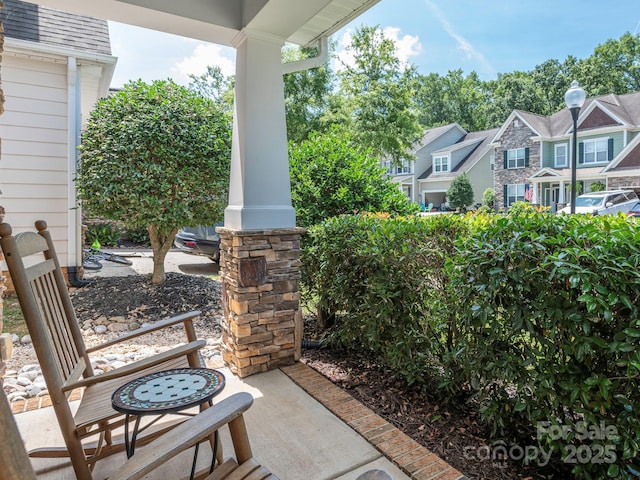 1109 Saratoga Blvd, Indian Trail, NC 28079 - porch featuring a residential view
