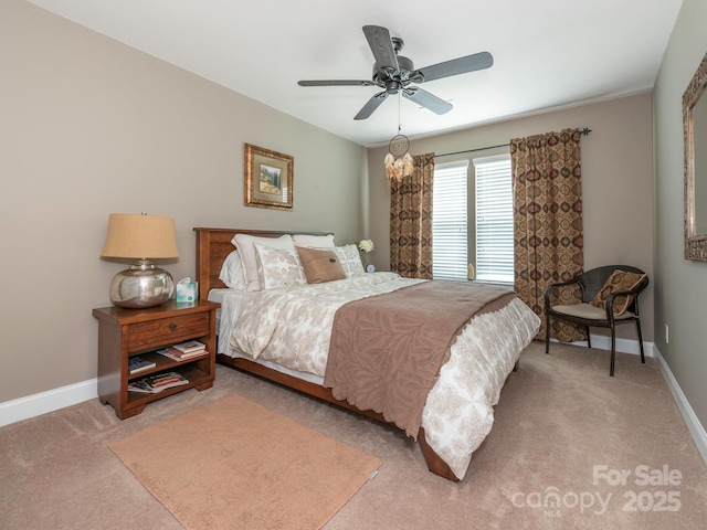 1109 Saratoga Blvd, Indian Trail, NC 28079 - carpeted bedroom with baseboards and a ceiling fan