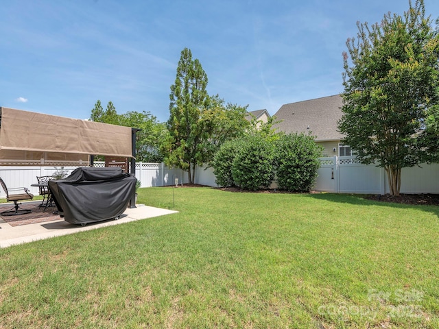 1109 Saratoga Blvd, Indian Trail, NC 28079 - fenced backyard featuring a patio area