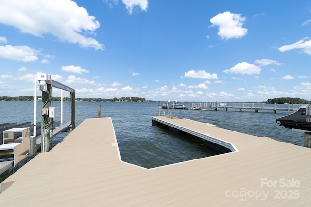 3394 Governors Island Dr, Denver, NC 28037 - dock featuring a water view and boat lift