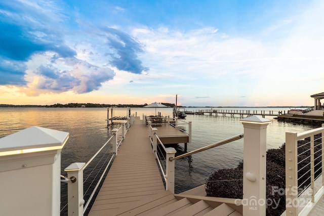 3394 Governors Island Dr, Denver, NC 28037 - dock featuring a water view