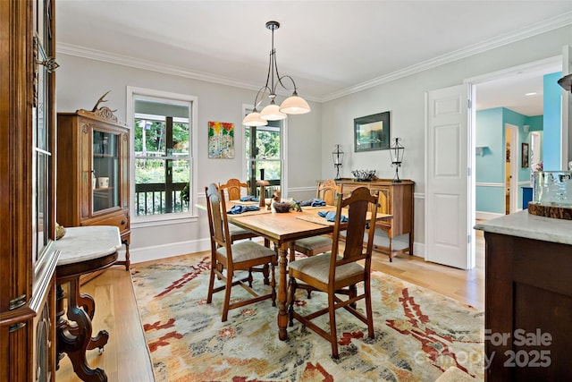 62 Skyline Dr Unit 509-510, Old Fort, NC 28762 - dining space featuring light wood-type flooring and ornamental molding