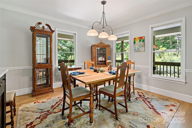 62 Skyline Dr Unit 509-510, Old Fort, NC 28762 - dining area with crown molding and light wood finished floors