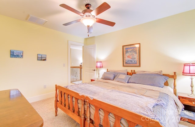 35 Village Pointe Ln, Asheville, NC 28803 - bedroom featuring carpet flooring and ceiling fan