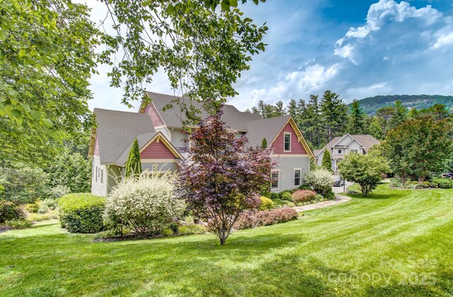 35 Village Pointe Ln, Asheville, NC 28803 - view of home's exterior featuring a lawn