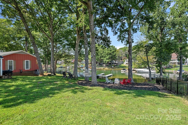 21212 Rio Oro Dr, Cornelius, NC 28031 - view of yard with a water view