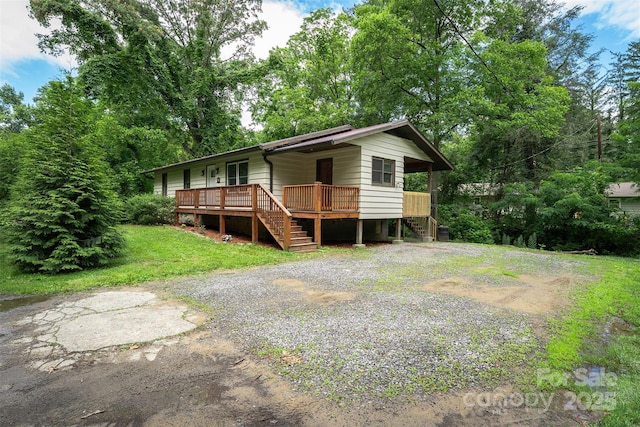 24 Arco Rd, Asheville, NC 28805 - view of front facade featuring stairs and covered porch