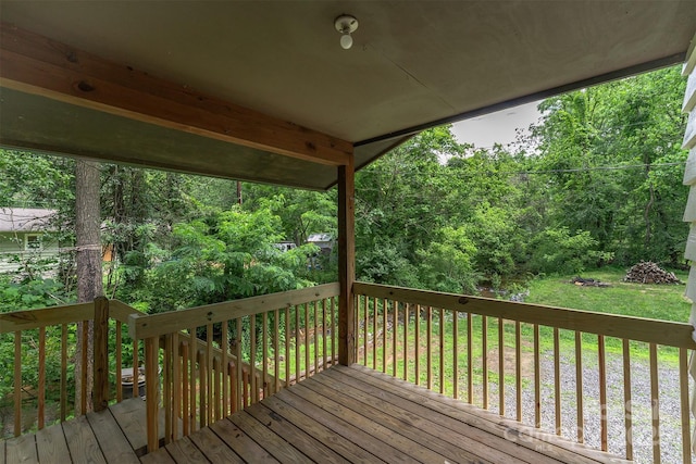 24 Arco Rd, Asheville, NC 28805 - wooden terrace featuring a yard