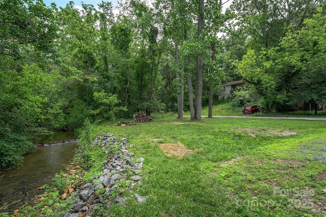 24 Arco Rd, Asheville, NC 28805 - view of green lawn featuring a wooded view