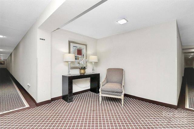 1300 Queens Rd Unit 405, Charlotte, NC 28207 - hallway with carpet and baseboards
