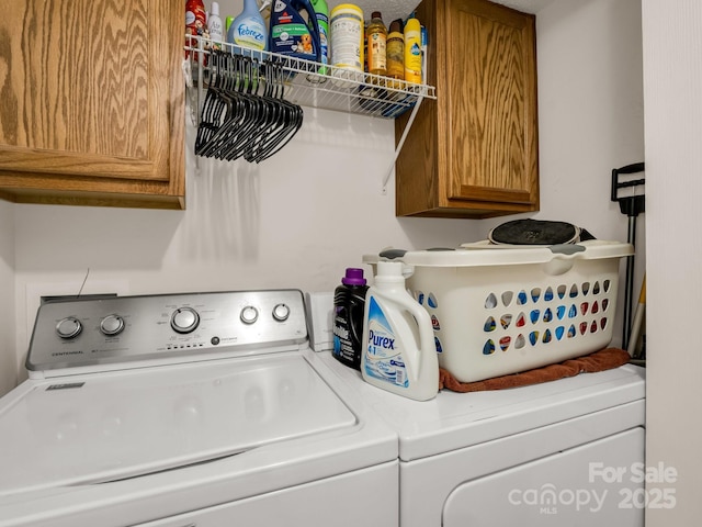 1901 Deermouse Way, Hendersonville, NC 28792 - laundry room with washer and dryer and cabinet space