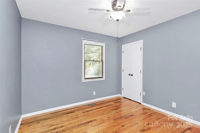 3311 Camden Rd, Marshville, NC 28103 - unfurnished room with light wood finished floors and ceiling fan