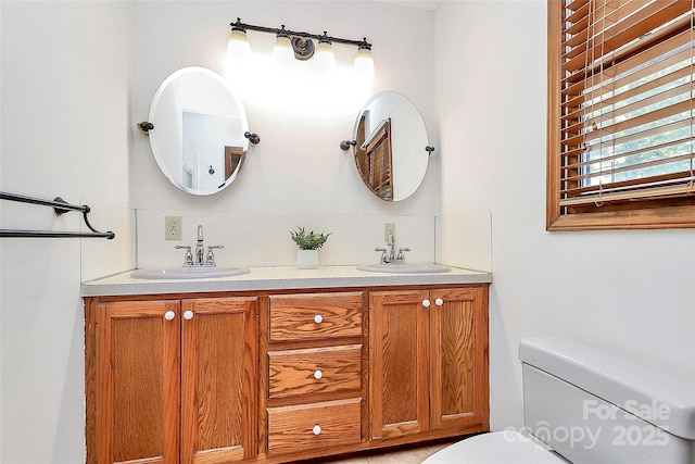 3311 Camden Rd, Marshville, NC 28103 - bathroom featuring double vanity and decorative backsplash