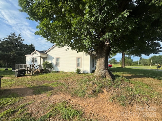 22987 Alonzo Rd, Oakboro, NC 28129 - view of property exterior with a lawn