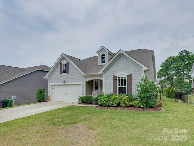 16108 Langston Dr, Charlotte, NC 28278 - view of front of home featuring driveway, a shingled roof, and an attached garage