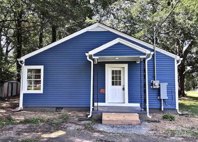 218 Hartman St, Gastonia, NC 28052 - view of front of property with a storage shed