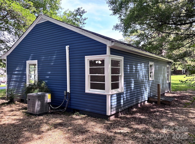 218 Hartman St, Gastonia, NC 28052 - view of side of home with a central air condition unit