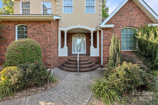 322 Oakview Dr, Salisbury, NC 28146 - entrance to property with stucco siding and brick siding
