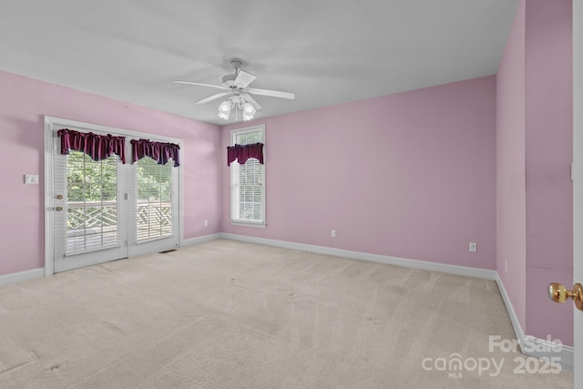 322 Oakview Dr, Salisbury, NC 28146 - carpeted spare room with ceiling fan and baseboards