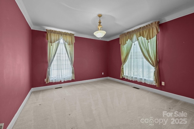 322 Oakview Dr, Salisbury, NC 28146 - spare room with ornamental molding and carpet flooring