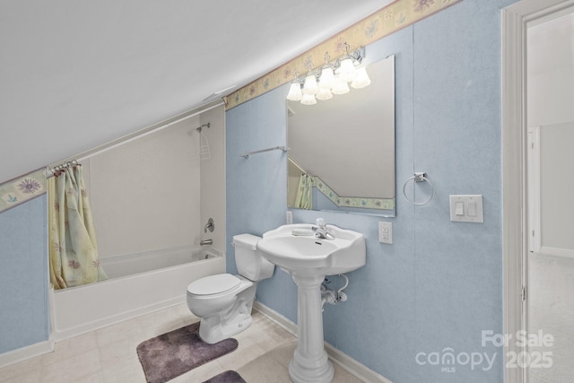 322 Oakview Dr, Salisbury, NC 28146 - full bath featuring shower / bath combination with curtain and toilet