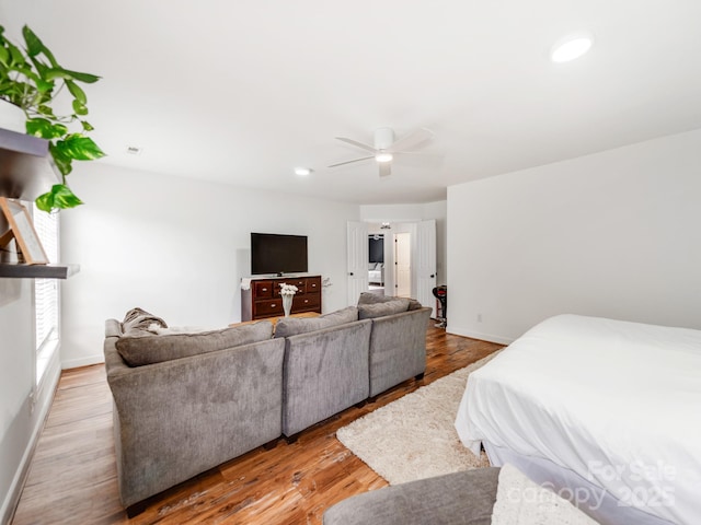 1605 Ambergate Dr, Waxhaw, NC 28173 - bedroom with baseboards and wood finished floors