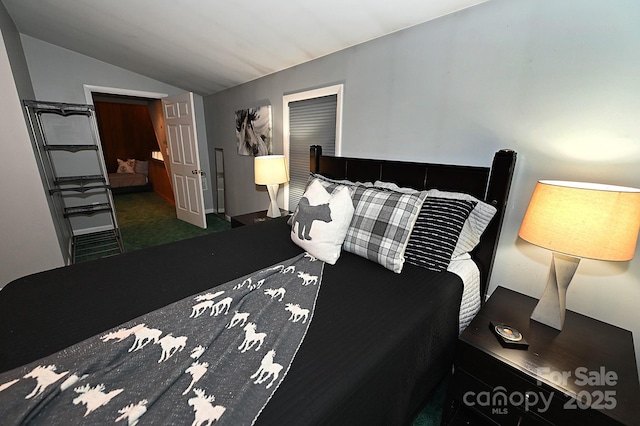 3430 Rose Creek Rd, Morganton, NC 28655 - bedroom featuring lofted ceiling and carpet floors