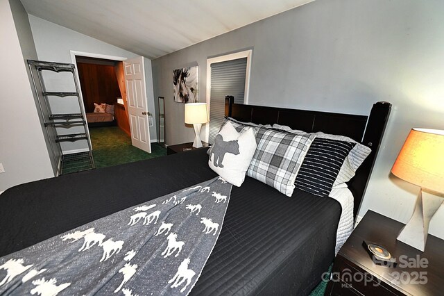 3430 Rose Creek Rd, Morganton, NC 28655 - bedroom with carpet and vaulted ceiling