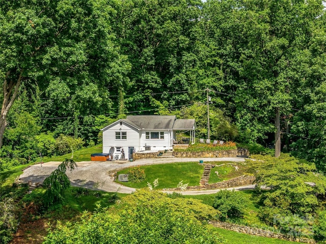 170 Twin Springs Rd, Hendersonville, NC 28792 - back of house with a yard
