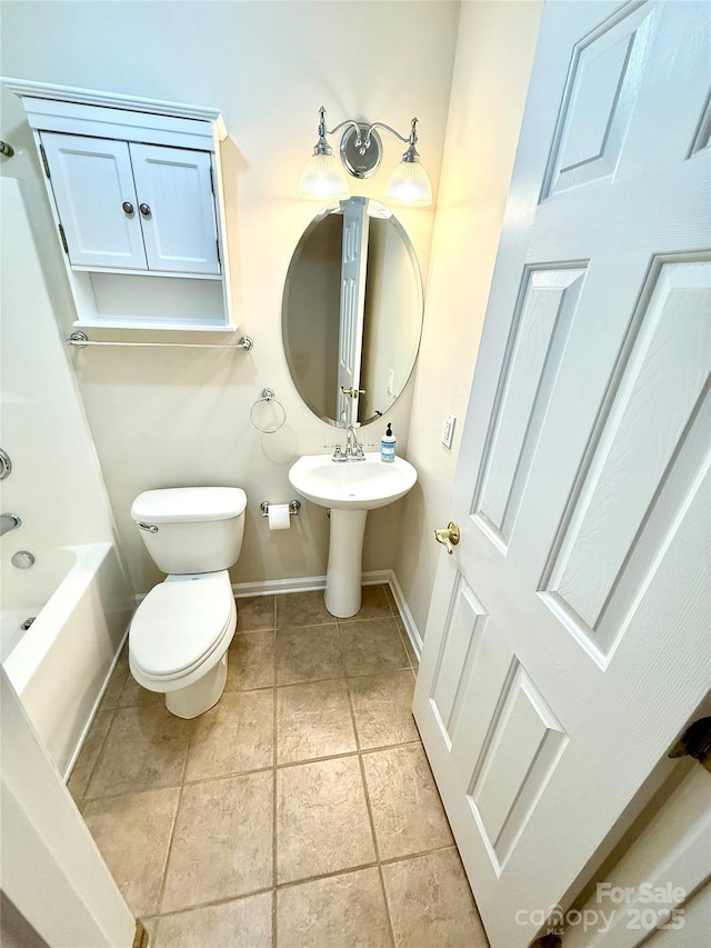 4351 Grover Pl, Granite Falls, NC 28630 - bathroom featuring shower / tub combination and tile patterned flooring