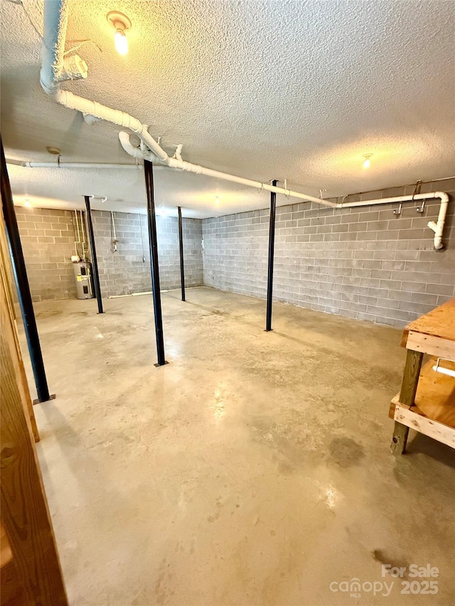 4351 Grover Pl, Granite Falls, NC 28630 - unfinished below grade area with a textured ceiling