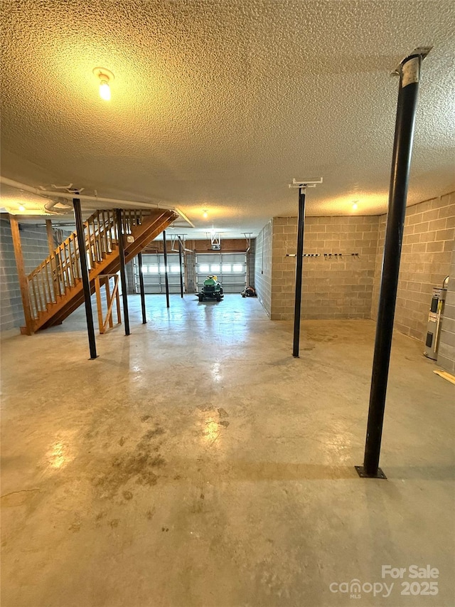 4351 Grover Pl, Granite Falls, NC 28630 - basement featuring a textured ceiling