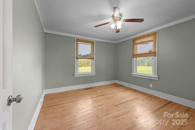 435 Stirewalt Rd, China Grove, NC 28023 - unfurnished room featuring crown molding, wood finished floors, and a ceiling fan