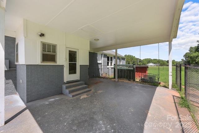 435 Stirewalt Rd, China Grove, NC 28023 - view of patio featuring entry steps and a carport