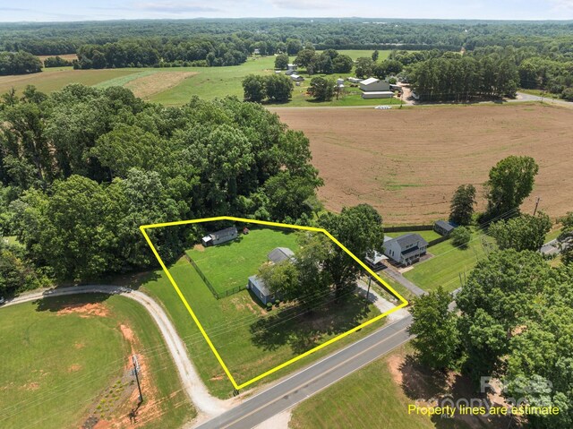 435 Stirewalt Rd, China Grove, NC 28023 - view of rural area with property boundaries highlighted