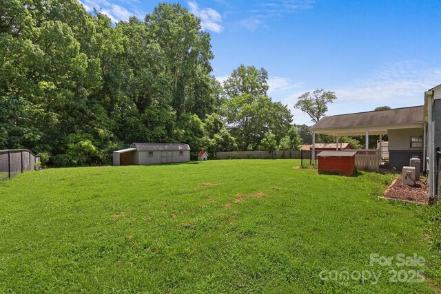 435 Stirewalt Rd, China Grove, NC 28023 - view of yard featuring a shed