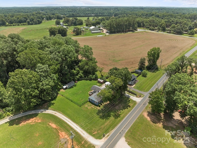 435 Stirewalt Rd, China Grove, NC 28023 - aerial view of sparsely populated area with a forest
