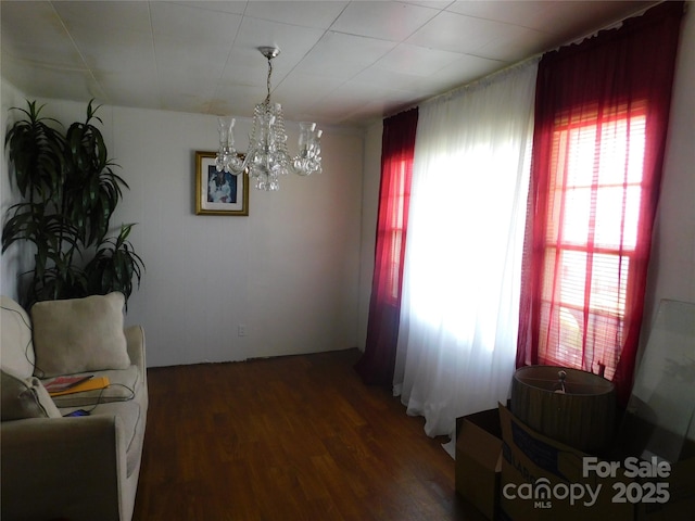 814 Aileen Cir, Pineville, NC 28134 - dining room with a chandelier and wood finished floors