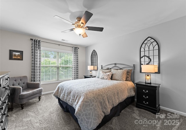 112 Steeplechase Ave, Mooresville, NC 28117 - bedroom with carpet floors and a ceiling fan