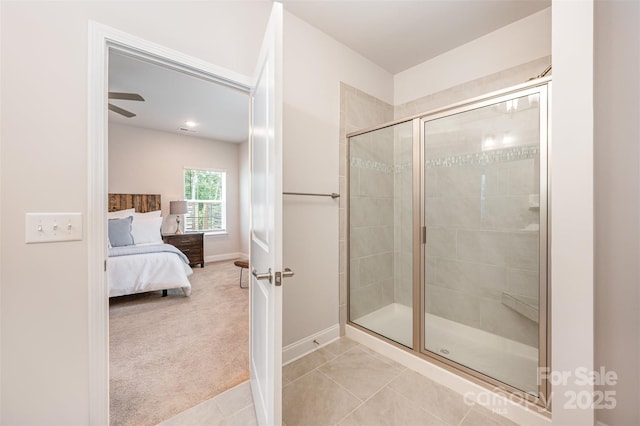 7739 Village Pkwy, Locust, NC 28097 - ensuite bathroom featuring a stall shower and baseboards