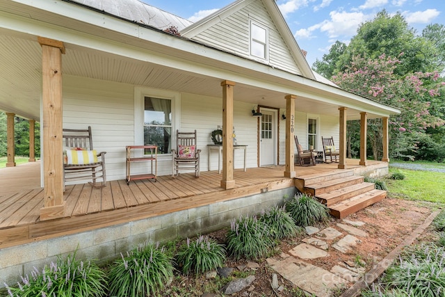 220 Low Water Bridge Rd, Troy, NC 27371 - view of wooden porch