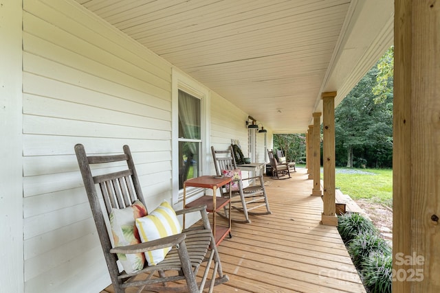 220 Low Water Bridge Rd, Troy, NC 27371 - view of wooden porch