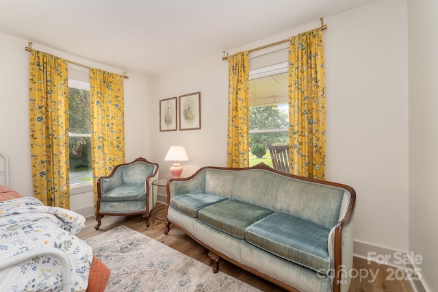 220 Low Water Bridge Rd, Troy, NC 27371 - living area featuring wood finished floors and baseboards