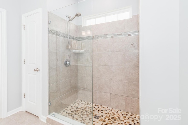 4268 Coachwhip Ave, Lancaster, SC 29720 - full bathroom featuring a tile shower and tile patterned floors